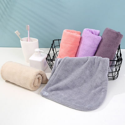 Verdickte Korallen-Velvet-Trocknhaarkappe für Frauen 25*63cm 50g Superabsorbierend und schnell trocknend
