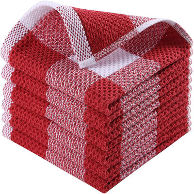 Reine Baumwollwaffel-Quadratschals in kundenspezifischer Farbe 50g Karten-Absorptionsschals