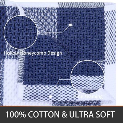 Reine Baumwollwaffel-Quadratschals in kundenspezifischer Farbe 50g Karten-Absorptionsschals