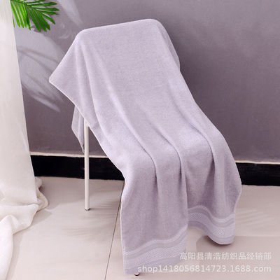 Massivfarbiges Badetuch für Erwachsene Customized Logo Werbung Hochabsorptionsbrust Wippe