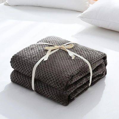Einfache Flannel-Fleece-Sofa und Kniedecke für kühle Nächte