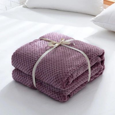 Einfache Flannel-Fleece-Sofa und Kniedecke für kühle Nächte