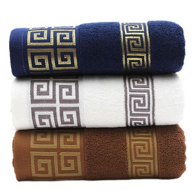 Logo des Kunden Schnelltrocknungshandtuch Dunkelfarb Jacquard Badhandtuch Geschenk Set für den Haushalt