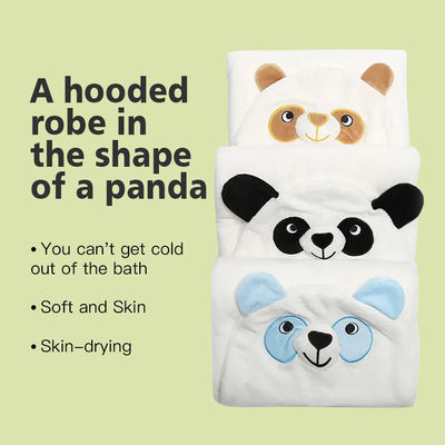 Gebreitetes Baby-Badetuch mit individuellem Logo und entzückendem Elefanten-Druckdesign