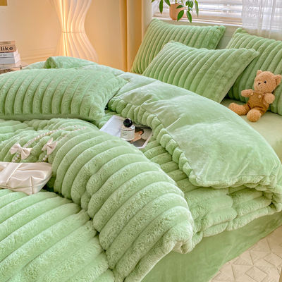 Verbessern Sie Ihr Bettwäsche-Spiel mit Hot Furry Rabbit Falx Fur Fluffy Plush Duvet Cover Set