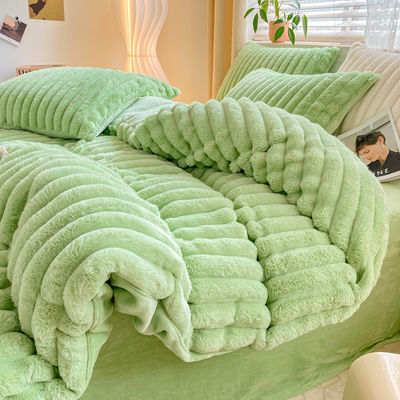 Verbessern Sie Ihr Bettwäsche-Spiel mit Hot Furry Rabbit Falx Fur Fluffy Plush Duvet Cover Set