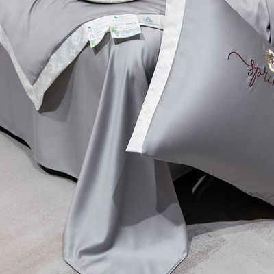 Leichtes Sommerdecken-Set aus 4 Stück Bettwäsche Luxus Bettwäsche mit Kaltvorteil 2,5-3 kg
