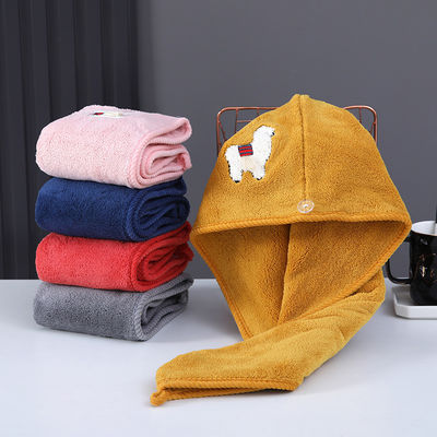 Unisex Duschkappe Trockene Haartücher kundenspezifische Verdickung elastische Badekappe für nachhaltige
