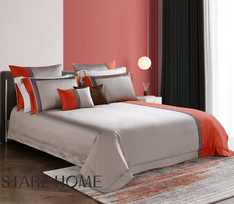 Hotel Bettwäsche Set 100% Baumwolle 4pcs Flachbettwäsche und Decke Abdeckung für Vollgröße Bett