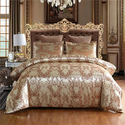 Nationale Standards Farbfestheit Satin Seide Hotel Bettwäsche Sets im europäischen Stil