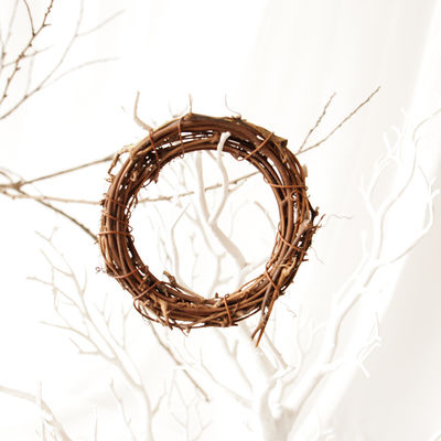 Festlich Fenster und Tür Hängen Rattan Ring Artifi für 35cm Natürliche Grapevine Kränze