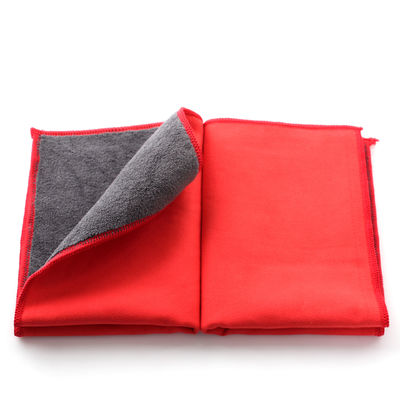 Dicke Korallen-Velvet-Mikrofiber-Glaswisch-Risse-freies Handtuch Gewirktes Autowaschhandtuch