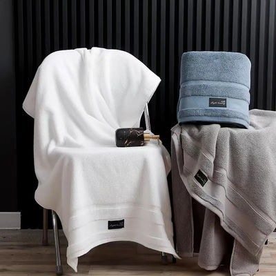 Hotelhandtuch-Set Luxus-Embroiderte Dicke gestreifte Muster Jacquard Badetücher-Set für Hotel