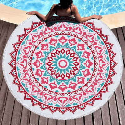 Hohe Absorptionskapazität Gewebtes Strandhandtuch Ideal für Zuhause Hotel Sport Reisen und Geschenk