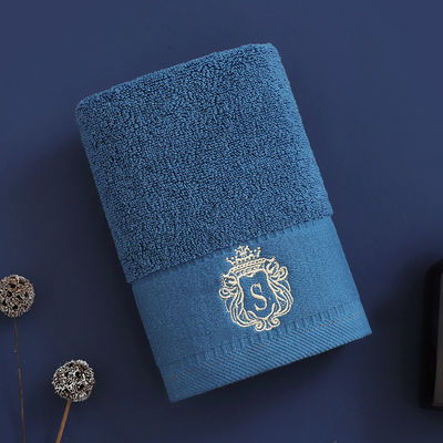 Dicke Baumwolle gestreifte Muster Luxus Hotel Handtuch Set mit gesticktem Logo und OEM Logo
