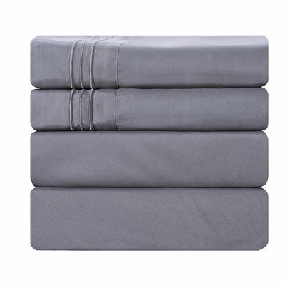Super King Size Solid Mikrofiber Bettwäsche Set mit Gewebe und OEM-Service