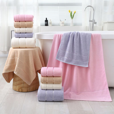 Stickerei Logo Baumwollhandtuch für Kinder Frauen Home Hotel Spa Ect 35*75 cm /70*140 cm