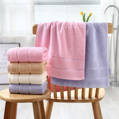Stickerei Logo Baumwollhandtuch für Kinder Frauen Home Hotel Spa Ect 35*75 cm /70*140 cm