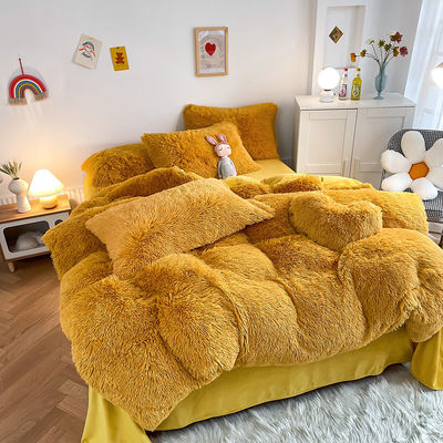 Altersgruppe Erwachsene Kind Ingwer Farbe Schlicht gefärbte Decke für Winter Bettwäsche