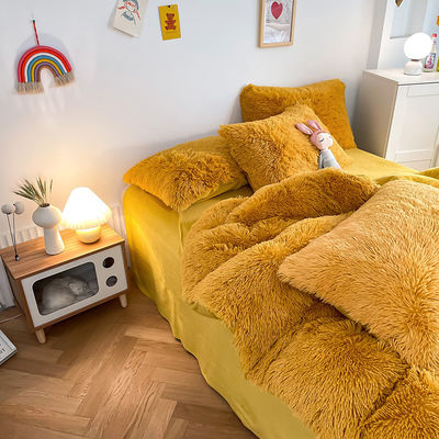 Altersgruppe Erwachsene Kind Ingwer Farbe Schlicht gefärbte Decke für Winter Bettwäsche
