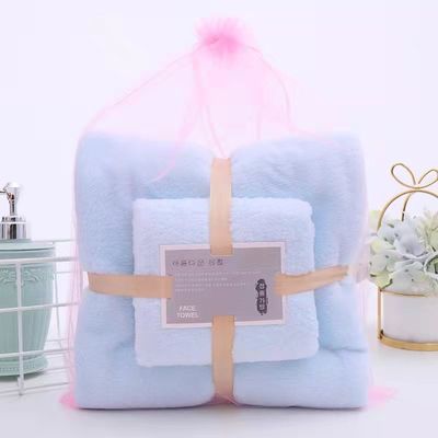 Top-Rating angepasste Farbe Verdickte Korallenfleece Handtuch Bad Set perfekt für alle Altersgruppen