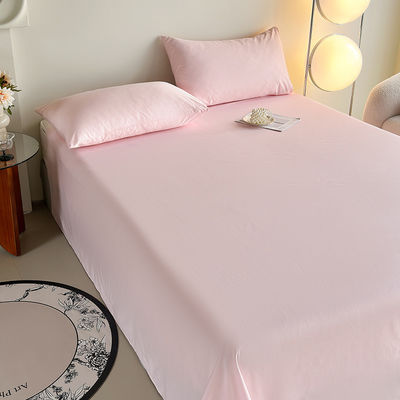 Maßgeschneiderte reine Baumwolle 60S 200TC Bettwäsche Feste Farbe 133*72 Bettwäsche Set für Heim Hotel