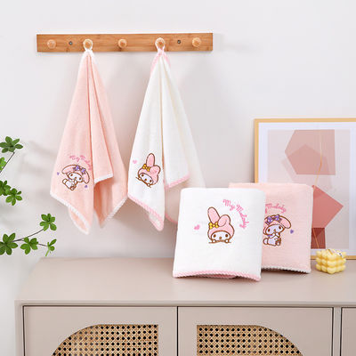 Home Melody Baby Badetuch Set Korallen Samt Absorbierbares Geschenk Hochzeits-Souvenir