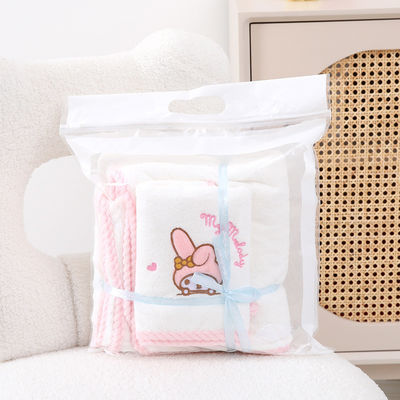 Home Melody Baby Badetuch Set Korallen Samt Absorbierbares Geschenk Hochzeits-Souvenir