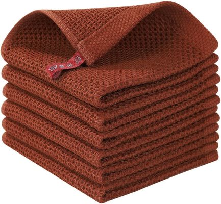 Reine Baumwolle Honighalm Küche Quadrat Handtuch-Set mit Haken Direkt Feste Farbe