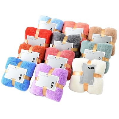 Korallen Samt Handtuch Set 35*75cm Hypoallergen und Absorptionsmittel perfekt Souvenir Rückgabe Geschenk