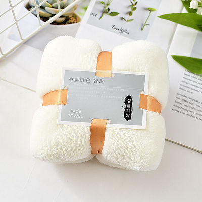 Korallen Samt Handtuch Set 35*75cm Hypoallergen und Absorptionsmittel perfekt Souvenir Rückgabe Geschenk
