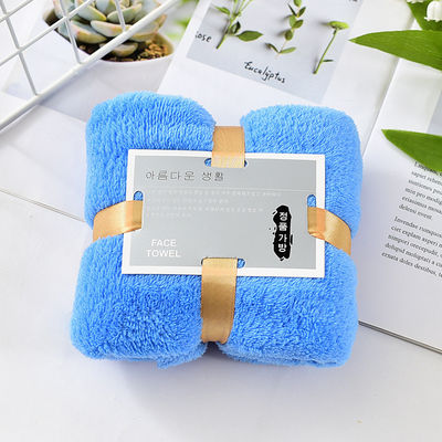 Korallen Samt Handtuch Set 35*75cm Hypoallergen und Absorptionsmittel perfekt Souvenir Rückgabe Geschenk
