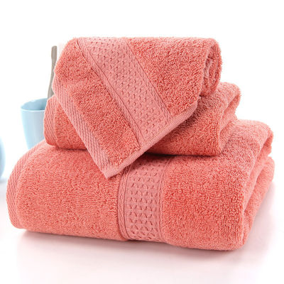 100% Baumwoll-Handtuch-Set perfekt für Sport-Hotel 3-teiliges Geschenkfach 35*75cm und 70*140cm