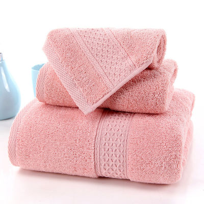100% Baumwoll-Handtuch-Set perfekt für Sport-Hotel 3-teiliges Geschenkfach 35*75cm und 70*140cm