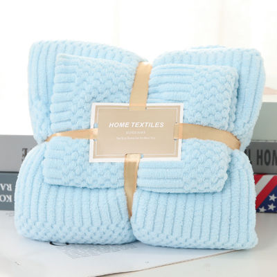 Verdickter 250GSM Mikrofiber Korallenfleece Kation Badetücher für Geschenk