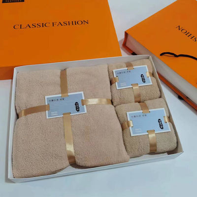 Mesh-Tasche und Geschenk-Box mit Mikrofiber-Erwachsenenhandtuch-Set Badehandtuch 70*140cm für SPA