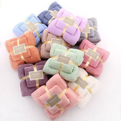 Geflechtete Mikrofiber Korallenfleece Bad Badetuch-Sets perfekt für alle Bedürfnisse