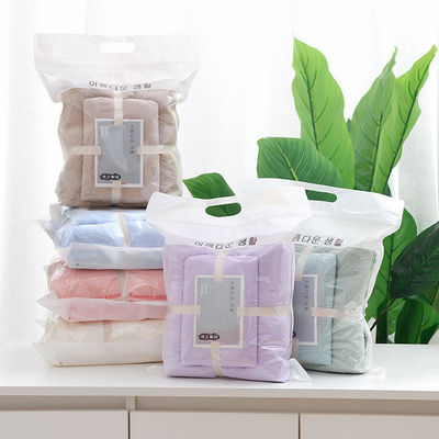 Korallenfleece Kühlturkisches Handtuch-Set 5 Sterne Farbenfrohe Zero Twist Geschenksatz Badetuch