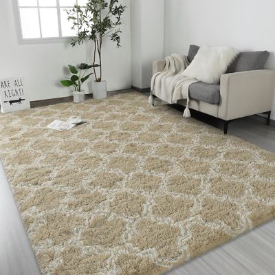 Reisen Flauschige geometrische Teppich für Kinder Kinderzimmer Schiebefeste Moderne Flächenteppich aus Polyester