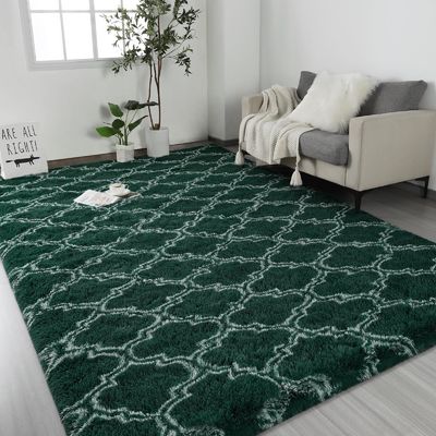 Reisen Flauschige geometrische Teppich für Kinder Kinderzimmer Schiebefeste Moderne Flächenteppich aus Polyester