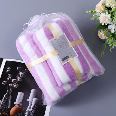 Weiches und absorbierendes Mikrofiberkorallenfleece-Kation-Badetuch-Set für alle Altersgruppen