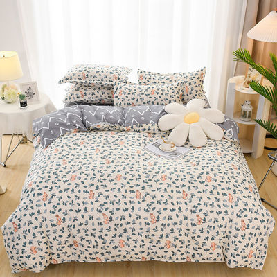 Reaktiver Druck Luxus 4pcs Bettwäsche Set für individuell Single Double Queen King Größe