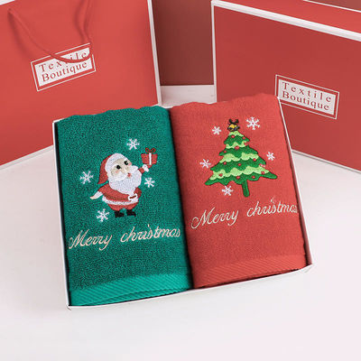 Weihnachtshandtuch Set 100% Baumwolle Badehandtücher in Geschenkbox für alle