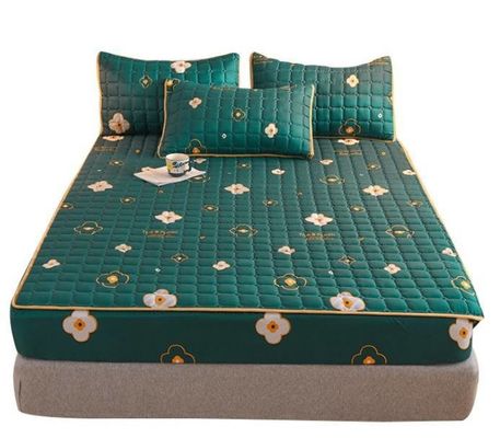 Zuhause Quilted Fittings Custom Printed Brushed Matratzschützer für Bettschutz Pad
