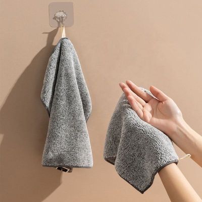 35g Modische Reinigung Handreinigung Bio Bambus Holzkohle Handtuch Küchenteppich