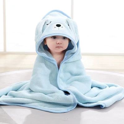 Zeichentrickfilm Tier Kinder Weiches Mikrofaser Korallenfleece Kapuze Badetuch für Jungen und Mädchen