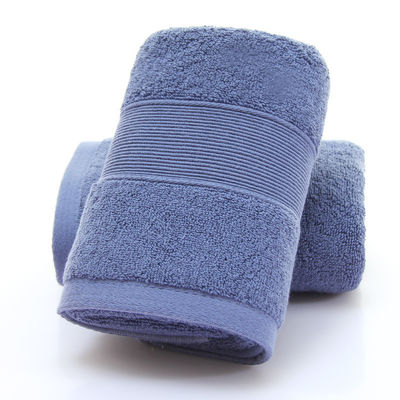 Home Hotel Spa Ect 35*35cm Broderiertes LOGO Baumwollhandtuch Weiß Vollbaumwolle Absorber