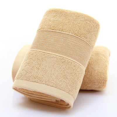 Home Hotel Spa Ect 35*35cm Broderiertes LOGO Baumwollhandtuch Weiß Vollbaumwolle Absorber