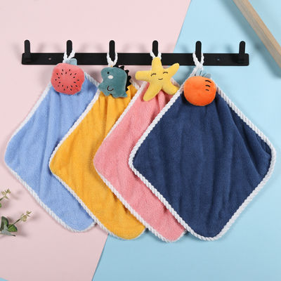25*25cm Mehrfarbige Korallen-Velvet-Handtücher für weiche Absorptions-Küchenhandtücher