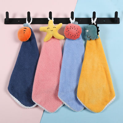 25*25cm Mehrfarbige Korallen-Velvet-Handtücher für weiche Absorptions-Küchenhandtücher